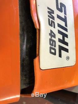 Stihl Chainsaw Ms460 For Parts Or Repair It Runs But Has Some Minor Scoring