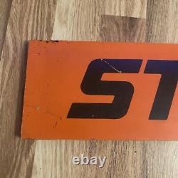 Stihl Chainsaw Sign, vintage sign, 1960's Sign Hardware Store Original