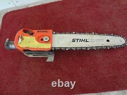 Stihl Ht Fs Pole Saw Gear Head Oem Saw Attachment With 12 Bar, Chain And Guard