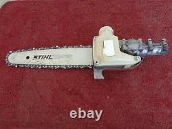 Stihl Ht Fs Pole Saw Gear Head Oem Saw Attachment With 12 Bar, Chain And Guard