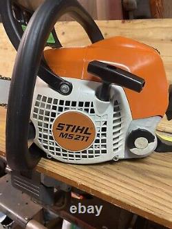 Stihl MS211 Gas Chainsaw, Clean, New 16 Bar and Chain, Lightly Used Chainsaw