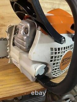 Stihl MS211 Gas Chainsaw, Clean, New 16 Bar and Chain, Lightly Used Chainsaw