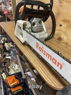 Stihl MS211 Gas Chainsaw, Clean, New 16 Bar and Chain, Lightly Used Chainsaw