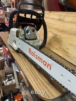 Stihl MS211 Gas Chainsaw, Clean, New 16 Bar and Chain, Lightly Used Chainsaw