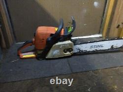 Stihl MS 290 farm boss Chainsaw with 18 bar Cranks Easy Runs Good
