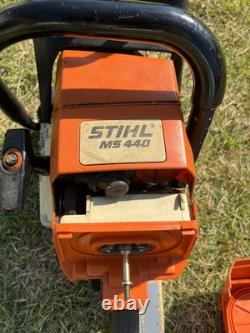 Stihl MS 440 Magnum Powerhead & STIHL Powerhead STARTS WITH EASE! (See Video)