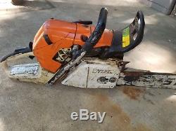 Stihl MS 441C Chainsaw Magnum needs carb cleaned 28 in bar