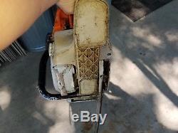 Stihl MS 441C Chainsaw Magnum needs carb cleaned 28 in bar