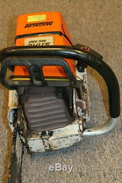 Stihl MS 460 Gas Powered 24'' Chainsaw USED FREE SHIPPING