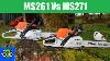 Stihl Ms261 Vs Ms271 Which Should You Buy Complete Review W Cross Cut And Rip Cut Comparison