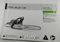 Stihl Ms261c-m Chain Saw With New Stihl Brand 18 Bar & Chain