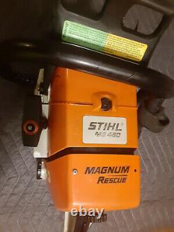 Stihl Ms460 Magnum Rescue Gas Powered Chain Saw 20 Bar