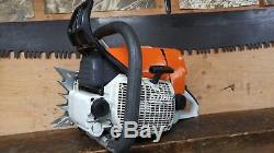 Stihl Ms660 Chainsaw Full Wrap Pro Safety Handlebar New Oem Piston With New Mete
