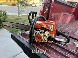 Stihl Ms 180c Chainsaw Starts Runs Cuts Oils And Brakes