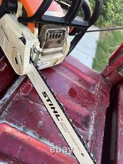 Stihl Ms 180c Chainsaw Starts Runs Cuts Oils And Brakes