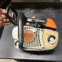 Stihl Ms 201 Tc M-tronic Chainsaw Power Head Used For Parts Or Repair