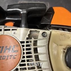 Stihl Ms 201 Tc M-tronic Chainsaw Power Head Used For Parts Or Repair