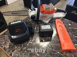 Stihl Msa 120c Electric Chainsaw With Charger & 2 Batteries