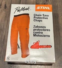 Stihl Orange Dynamic Apron Chap 40 Length 30 42 Waist CHAIN SAW PROTECTIVE