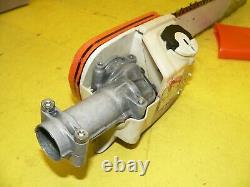 Stihl Pole Saw Gear Head Assembly with 14 Bar and Scabbard Round Drive Tube