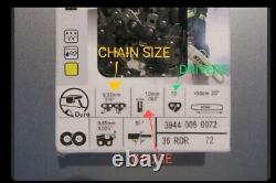 Stihl Rescue Saw Carbide Chain 3944 005 0072. 36rdr 72e