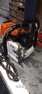 Stihl ms460 magnum chainsaw with 32inch sandvik bar sharp chain runs good