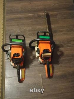 TWO stihl ms250 chainsaw With A 20in Bar &Chain