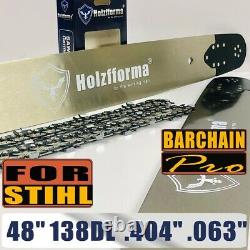 US Stock 48 404.063 138DL Guide Bar Saw Chain For Stihl 076 075 051 050