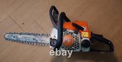 Used Running Stihl MS 170 chainsaw with 16 bar & chain