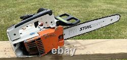 Used STIHL 020AV Super Chainsaw with Bar Chain Saw / Parts Repair (kk)