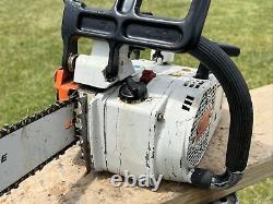 Used STIHL 020AV Super Chainsaw with Bar Chain Saw / Parts Repair (kk)
