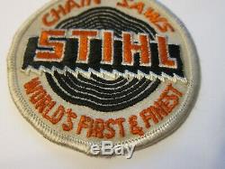 Vintage 1960s Stihl Sew On Patch Worlds Finest Chain Saw Trucker Hat More Listed
