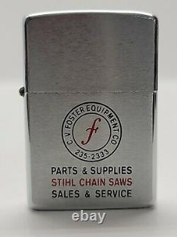 Vintage 1972 Zippo Lighter Stihl Chain Saws Unfired