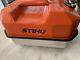 Vintage Chainsaw 1987 Stihl Blitz USMC Metal Chainsaw Gas Fuel Can Minty