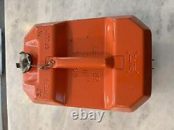 Vintage Chainsaw 1987 Stihl Blitz USMC Metal Chainsaw Gas Fuel Can Minty