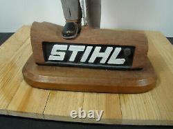 Vintage Chainsaw STIHL Chainsaw Store Display SIGN RARE PIECE Harware