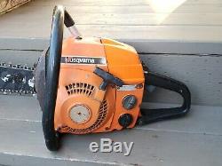 Vintage Husqvarna L65 Chainsaw Firewood Stihl Echo Homelite Husky L77 Logging