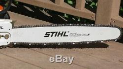 Vintage NEW Stihl 026 Chainsaw with 2 Chains, Manual, Case, Tools NEVER Fueled