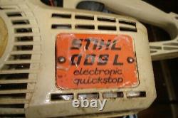 Vintage STIHL 009L Electronic QuickStop Chainsaw Top Handle Arborist Chain Saw