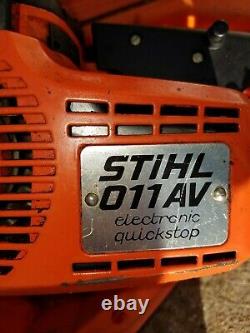 Vintage Stihl 011AV Chainsaw Electronic Quickstop Collectable Chain Saw w Case