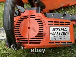 Vintage Stihl 011AV Chainsaw Electronic Quickstop Collectible Chain Saw
