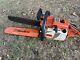Vintage Stihl 031 AV Chainsaw Made In West Germany Farm Boss Scabbard