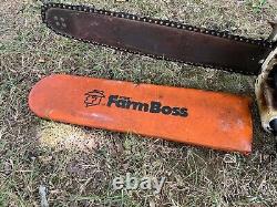 Vintage Stihl 031 AV Chainsaw Made In West Germany Farm Boss Scabbard