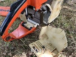 Vintage Stihl 031 AV Chainsaw Made In West Germany Farm Boss Scabbard