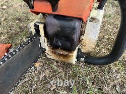 Vintage Stihl 031 AV Chainsaw Made In West Germany Farm Boss Scabbard