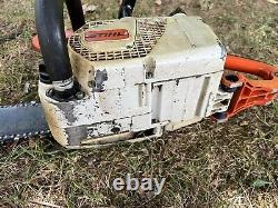 Vintage Stihl 031 AV Chainsaw Made In West Germany Farm Boss Scabbard