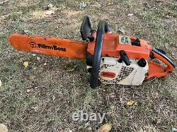 Vintage Stihl 031 AV Chainsaw Made In West Germany Farm Boss Scabbard