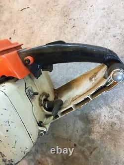 Vintage Stihl 041 AV Chain Saw with 20 & 24 Bar /Chain Engine Runs SOLD AS IS