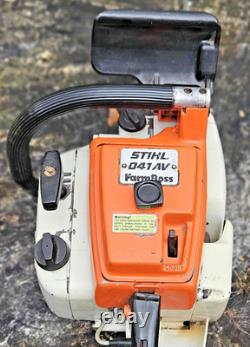 Vintage Stihl 041 AV Farmboss Chainsaw WATCH VIDEO under description antique