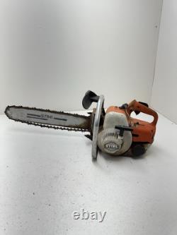 Vintage Stihl 08-S Chainsaw Bar & Chain RUNS ON STARTING FLUID! FREE SHIPPING